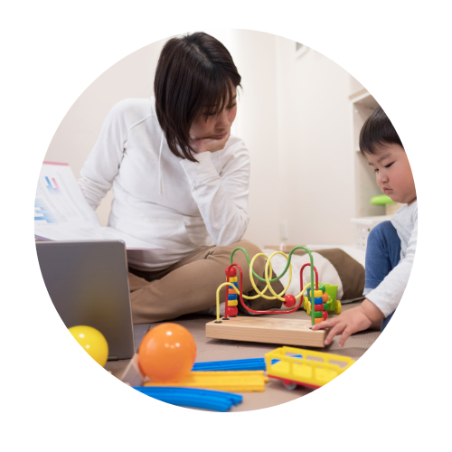 Therapist with client Therapist with client