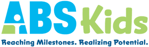 ABS Kids logo with slogan 'Reaching Milestones. Realizing Potential.'